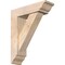 Ekena Millwork Traditional Traditional Smooth Bracket w/ Offset Brace, Douglas Fir, 5 1/2"W x 18"D x 22"H BKT0604X18X22TRA01SDF - alternate 1